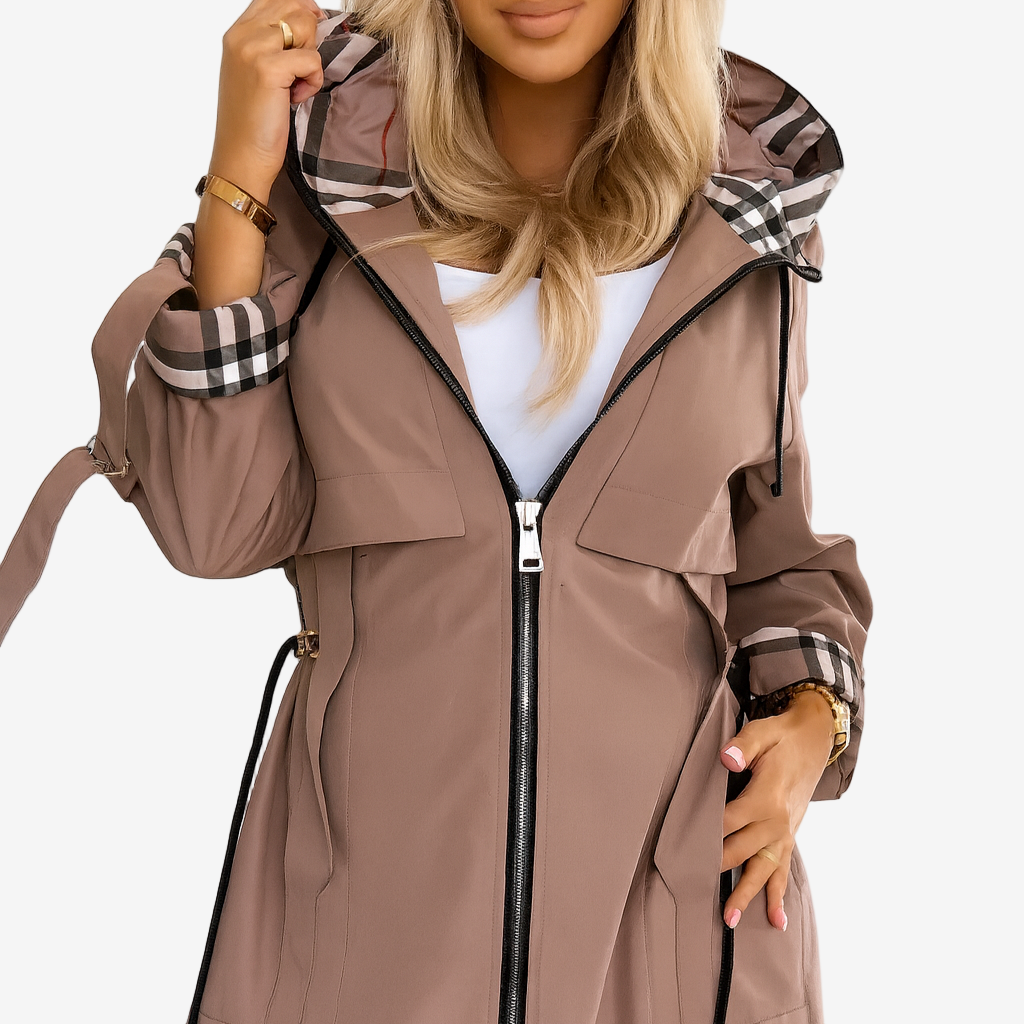 Nina Dames Trenchcoat | Lichtgewicht Met Kap, Elegante Snit