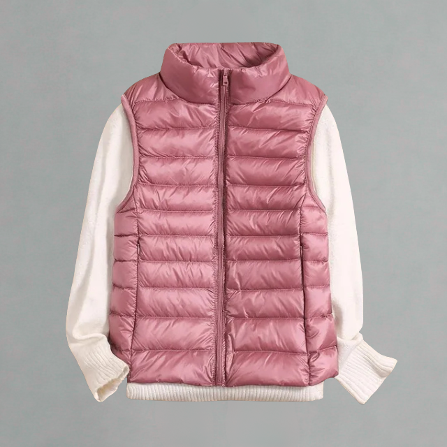 Dames Bodywarmer, Ultra Licht, Mouwloos, Donzen Look, Herfst/Winter