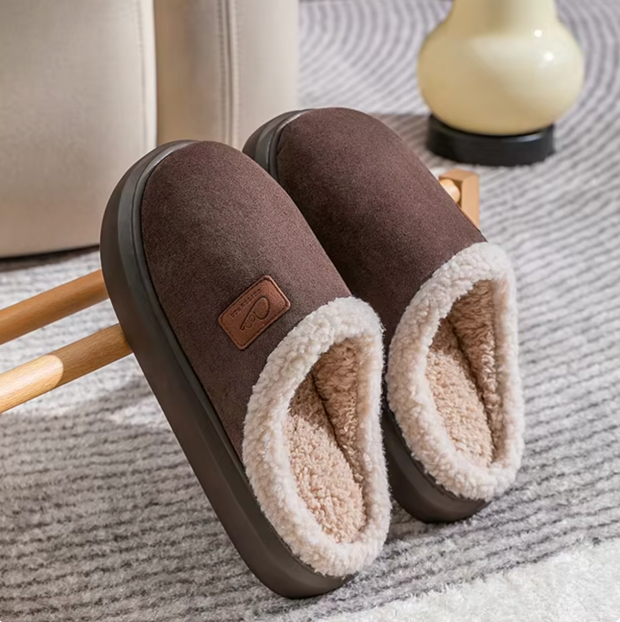 Dames Schapenvacht Pantoffels Warm & Comfortabel