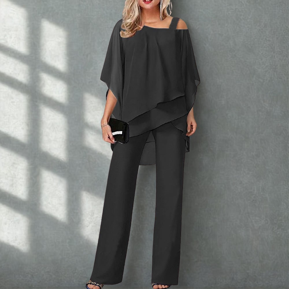 Dames 2-delig Set, Cold Shoulder, Elegant & Luchtig Design