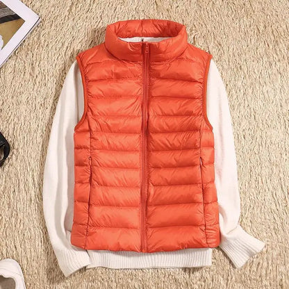 Dames Bodywarmer, Ultra Licht, Mouwloos, Donzen Look, Herfst/Winter