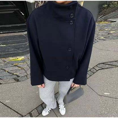 Elise Luxe Korte Damesjas, Dubbel Breasted, Elegant