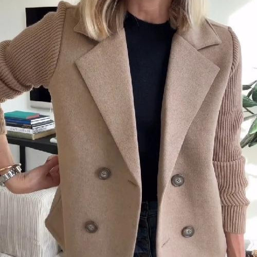 Alesia Zwarte Blazer Dames | Elegante Casual Stijl, Hoogwaardige Stoffen
