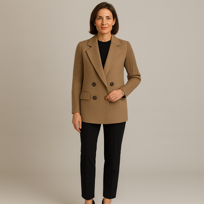 Alesia Zwarte Blazer Dames | Elegante Casual Stijl, Hoogwaardige Stoffen 1