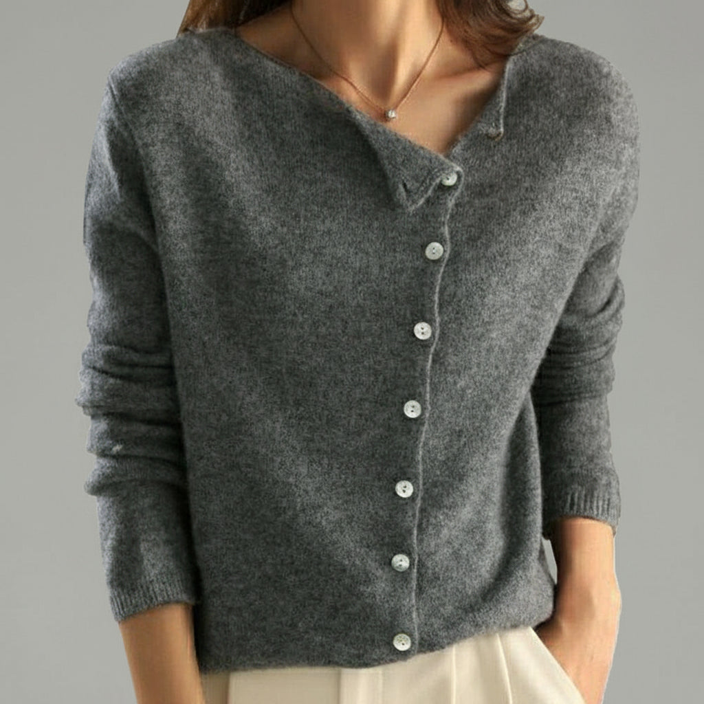 Aline Dames Vest | Hoogwaardige Wol, Elegante Zijsluiting 0