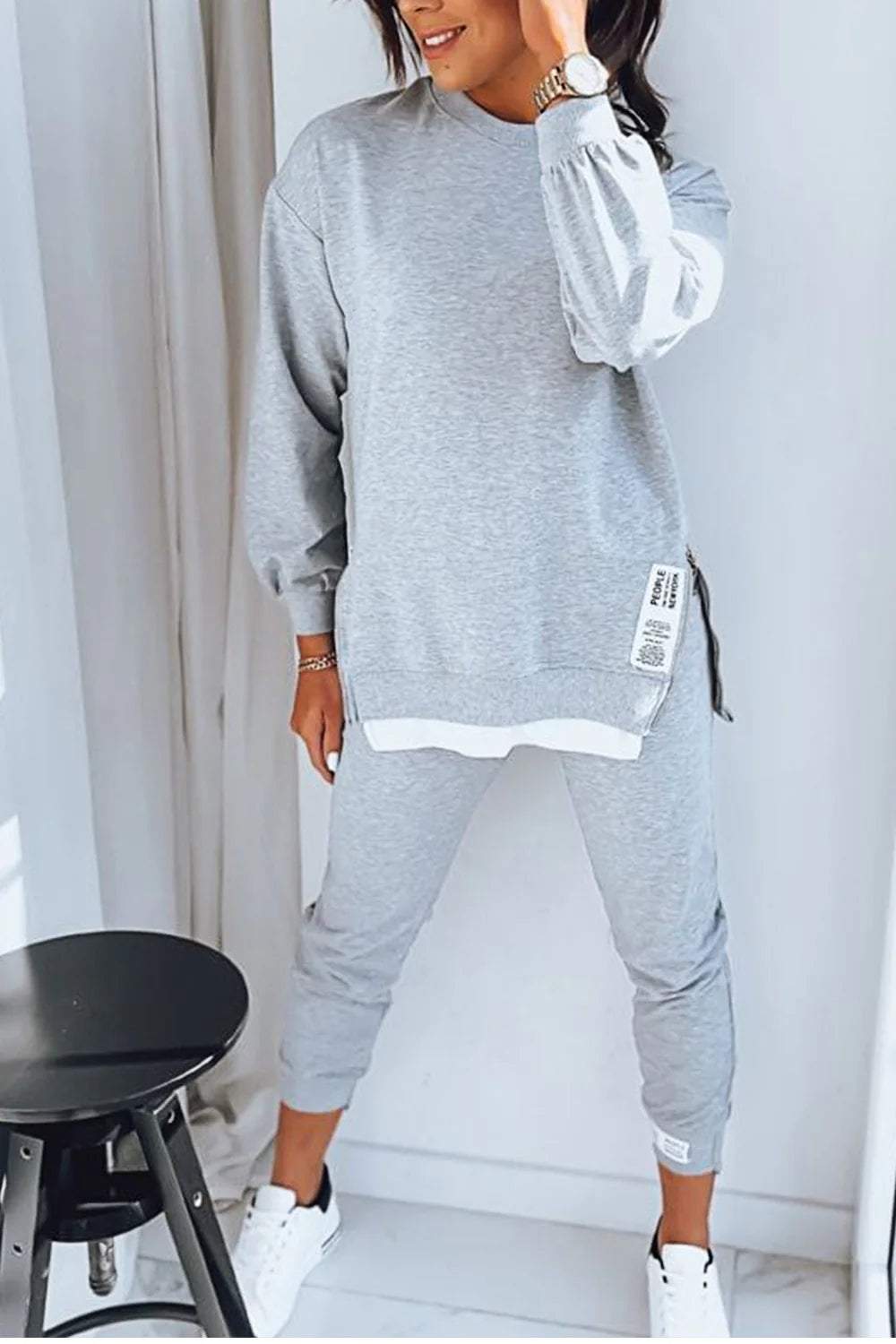 Ava Dames Loungewear Set | Zachte Ademend Stof, Ontspannen Pasvorm