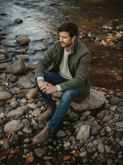 Daan | Vintage Olive Field Jacket