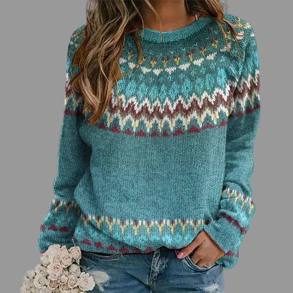 Cosy Nordic Knit Trui Dames | Authentieke IJslandse Patronen, Comfortabel 0