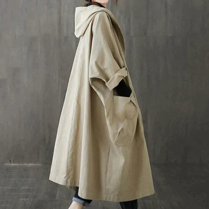 Danique Oversized Trenchcoat | Waterafstotend, Elegant Zwart