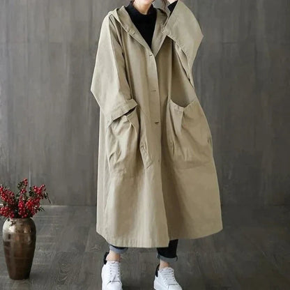 Daan Heren Oversized Trenchcoat | Waterafstotend, Elegant Zwart 2