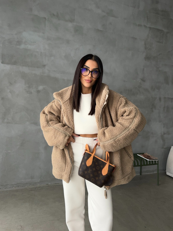 Daria Dames Fleece Jas | Oversized Sherpa, Ultra-Zacht en Comfortabel 2