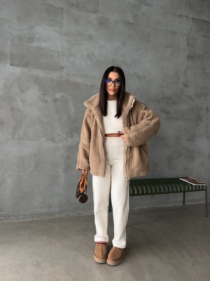 Daria Dames Fleece Jas | Oversized Sherpa, Ultra-Zacht en Comfortabel 5