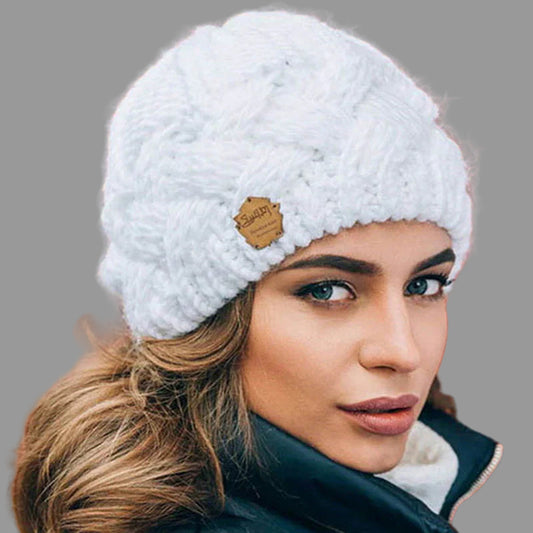 Eline Gebreide Muts voor Vrouwen | Zachte Wolmix 0