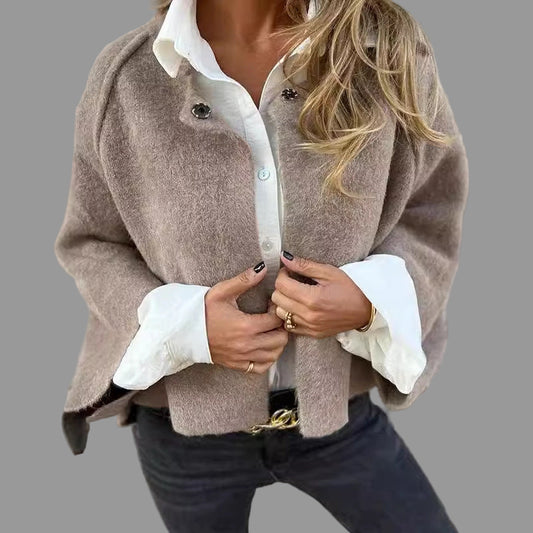 Elise Korte Jas Dames | Zachte Stof, Casual Elegante Look 0