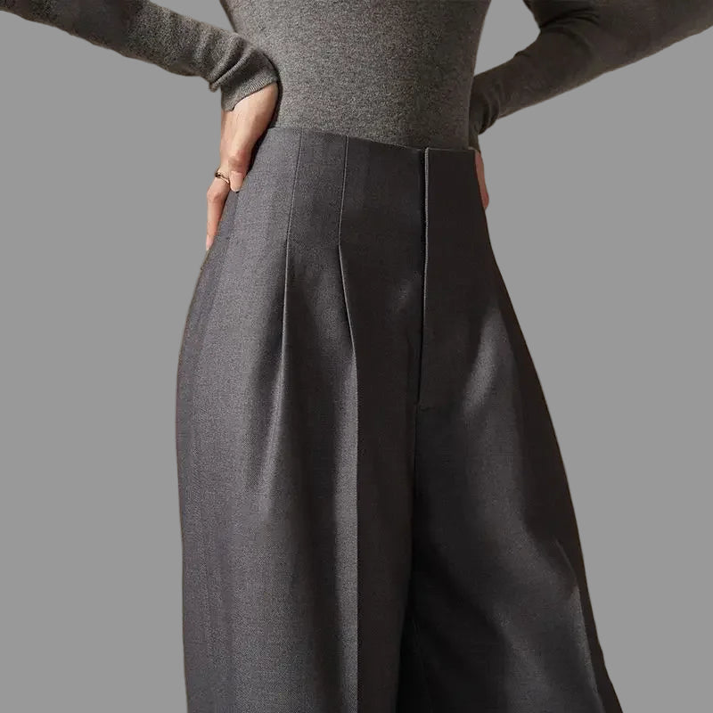 Firenze Wijde Broek Dames | Hoge Taille, Katoen, Elegante Pijpen 0