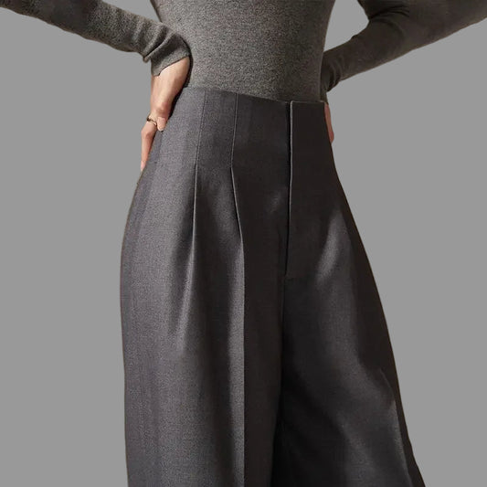 Firenze Wijde Broek Dames | Hoge Taille, Katoen, Elegante Pijpen 0