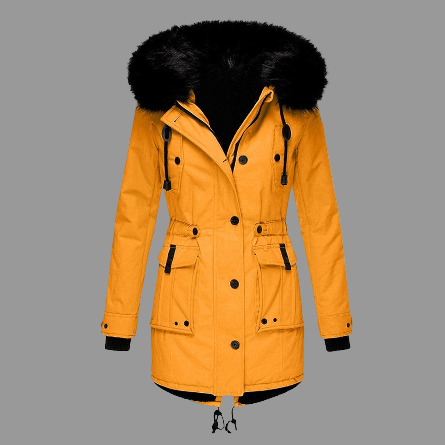 Frieda Dames Parka Winterjas | Comfortabel Katoen, Stijlvol voor Koude Dagen 0