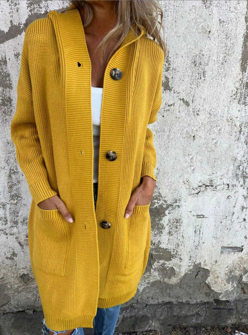 Giselle Dames Cardigan | Zacht Brei Materiaal, Elegante Lange Snit 5