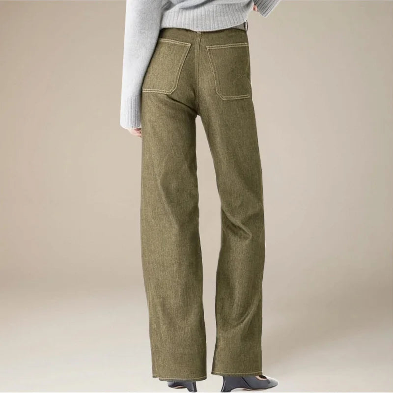 Giselle Slim Fit Spijkerbroek Dames | Comfortabele Katoenmix, Hoge Taille met Unieke Voorzakken 5