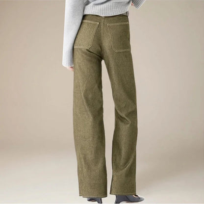 Giselle Slim Fit Spijkerbroek Dames | Comfortabele Katoenmix, Hoge Taille met Unieke Voorzakken 5