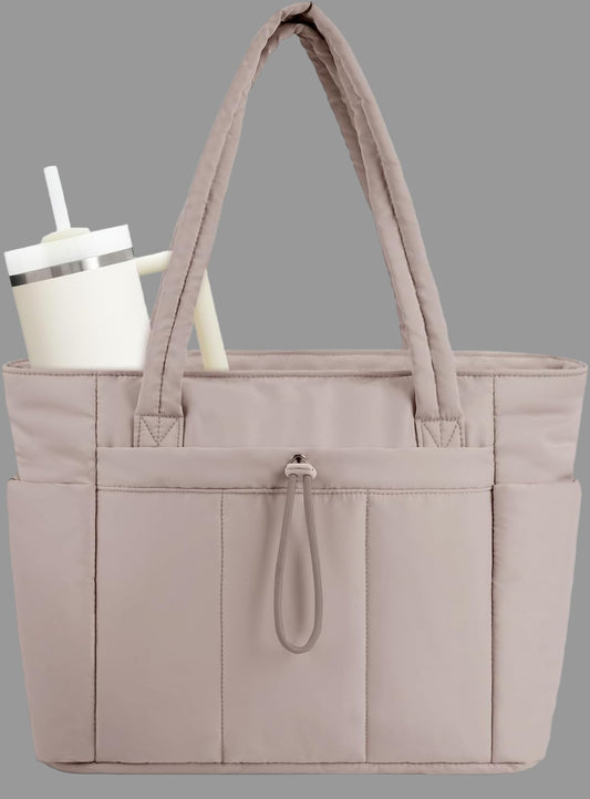 Gwen Gewatteerde Puffertas voor Vrouwen | Laptophoes en Bekerhouder 0