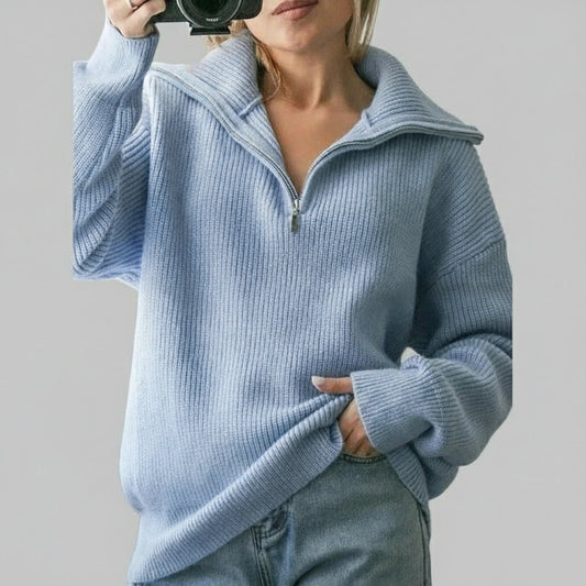 Hannah Dames Trui | Zachte Gebreide Mix voor Comfort 0