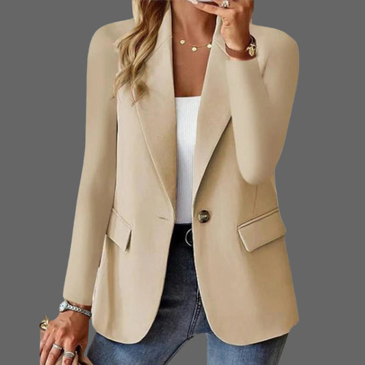 Jade Dames Blazer | Lichtgewicht Stof, Getailleerd Design 0