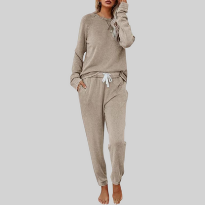Jocelyn Casual Set Dames | Zachte Geborstelde Stof, Comfortabel & Tijdloos 1