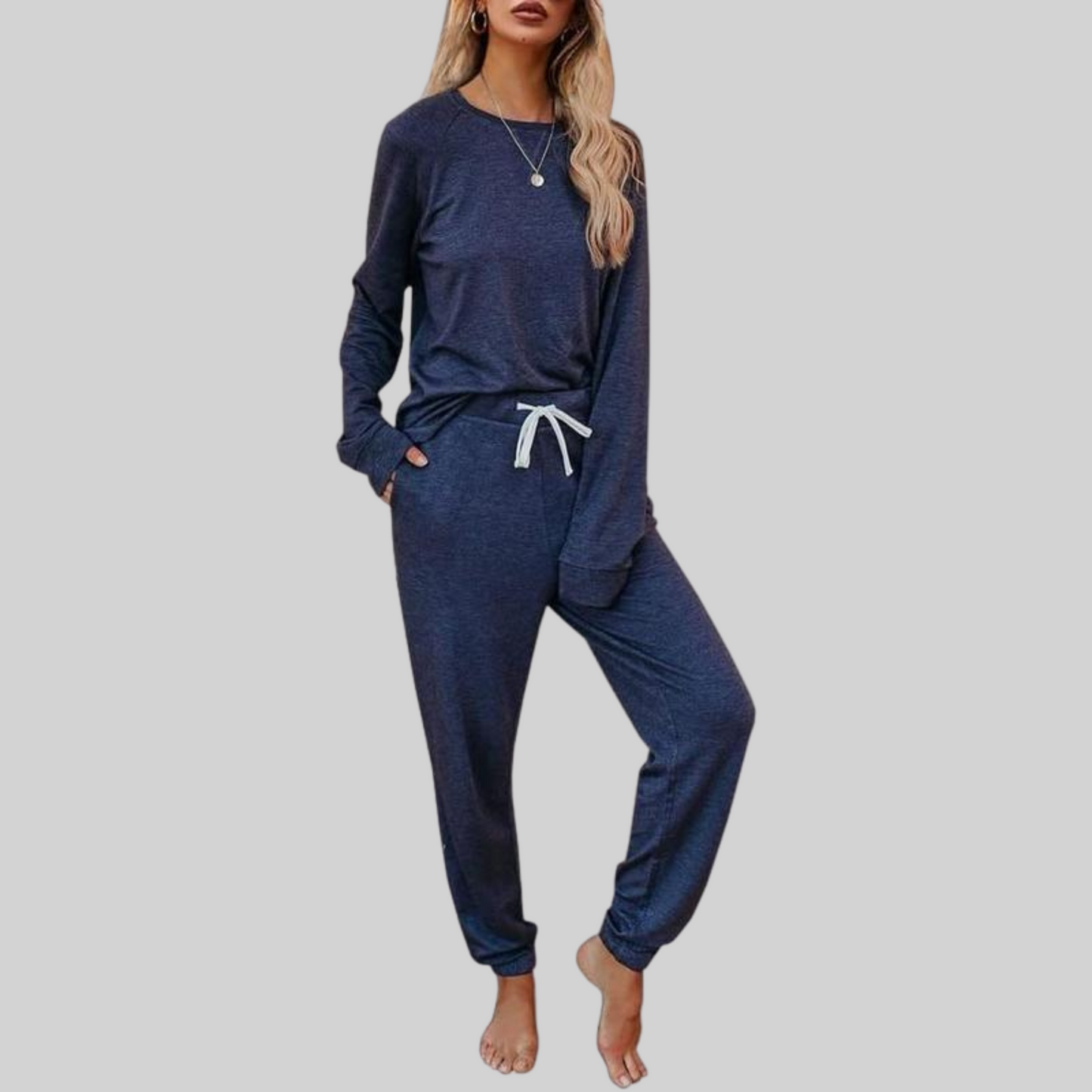 Jocelyn Casual Set Dames | Zachte Geborstelde Stof, Comfortabel & Tijdloos 5