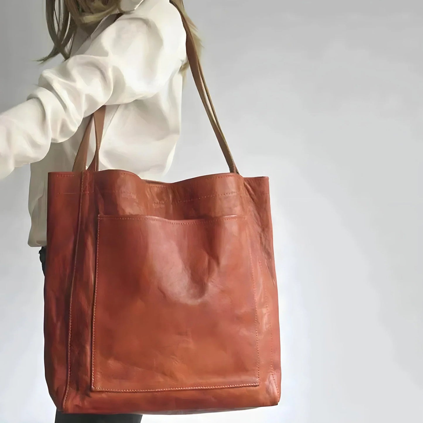 Julienne Dames Leren Tas | Hoogwaardig Leer, Luxe Suède Interieur 1