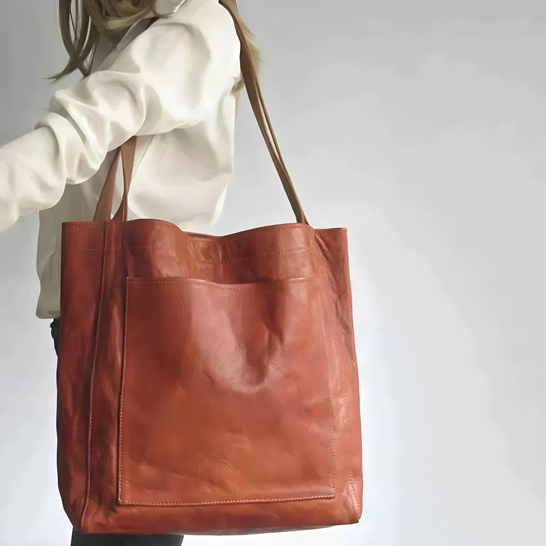 Julienne Dames Leren Tas | Hoogwaardig Leer, Luxe Suède Interieur 1