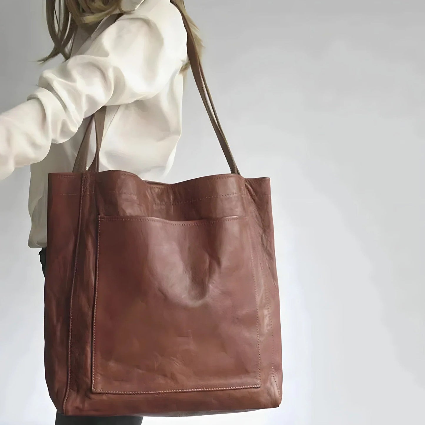 Julienne Dames Leren Tas | Hoogwaardig Leer, Luxe Suède Interieur 3