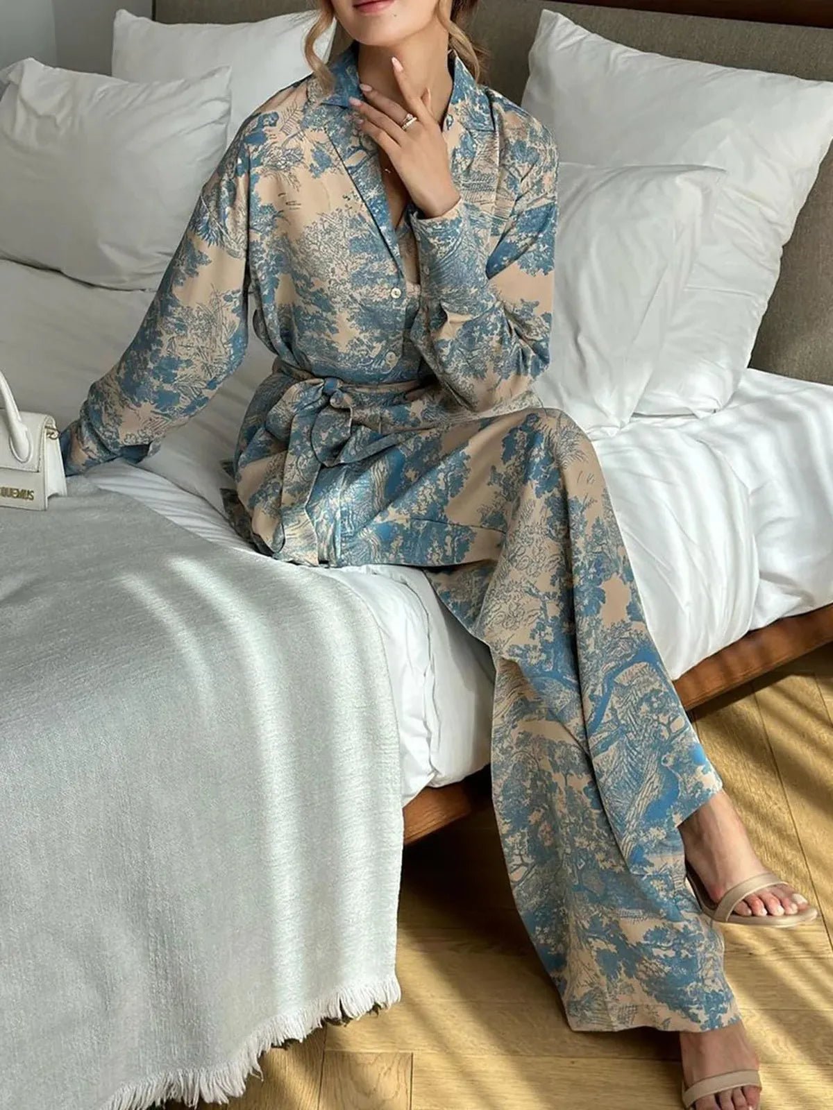 Kim Bedrukte Co-Ord Set | Twee Piece Setje, Wijde Pijpen, Casual Comfort 1