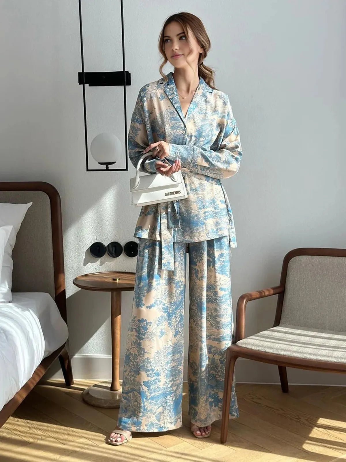 Kim Bedrukte Co-Ord Set | Twee Piece Setje, Wijde Pijpen, Casual Comfort 2