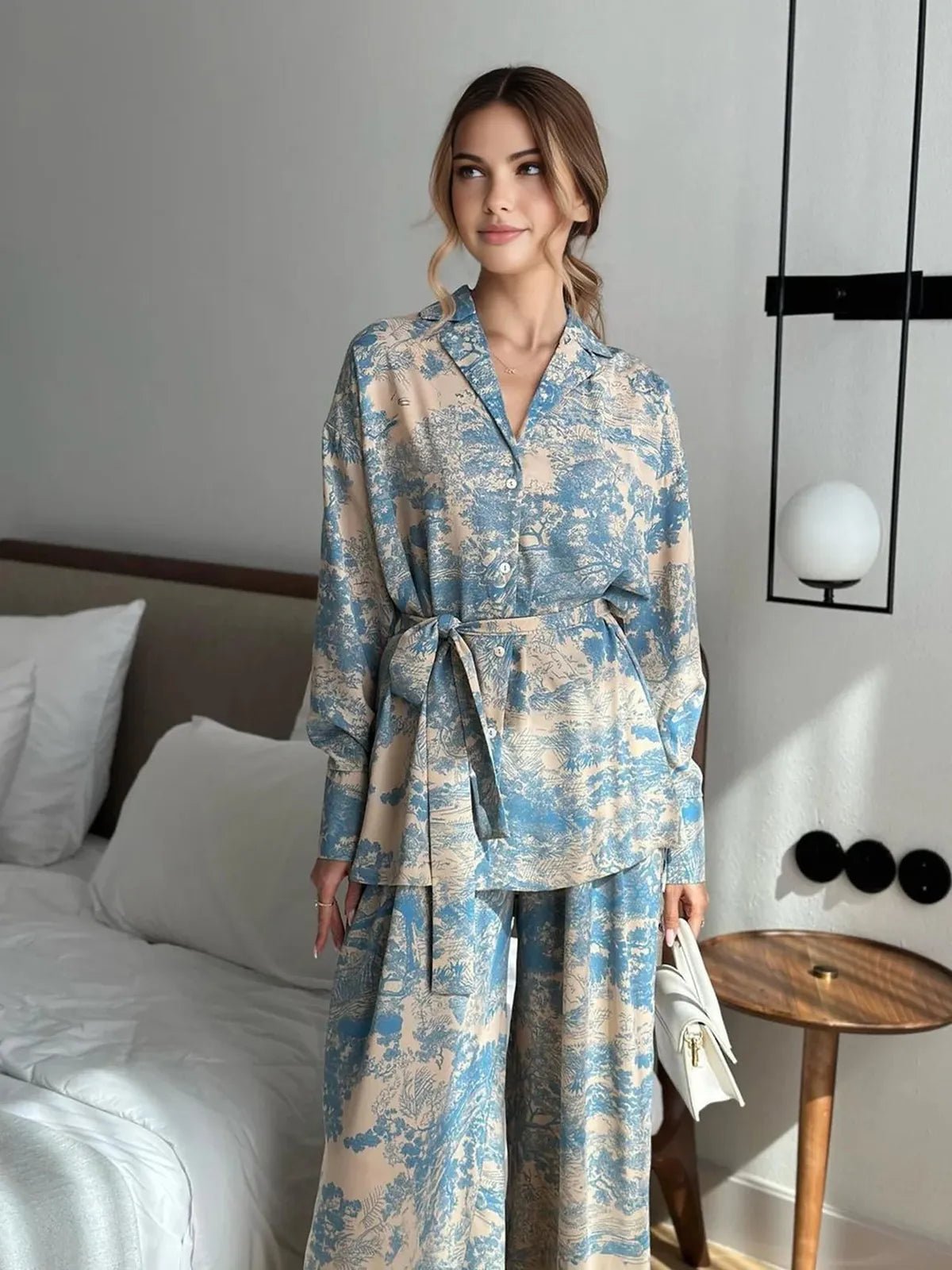 Kim Bedrukte Co-Ord Set | Twee Piece Setje, Wijde Pijpen, Casual Comfort 3