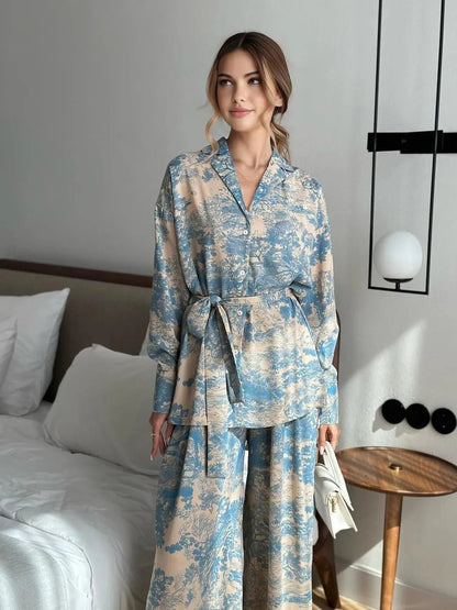 Kim Bedrukte Co-Ord Set | Twee Piece Setje, Wijde Pijpen, Casual Comfort 3