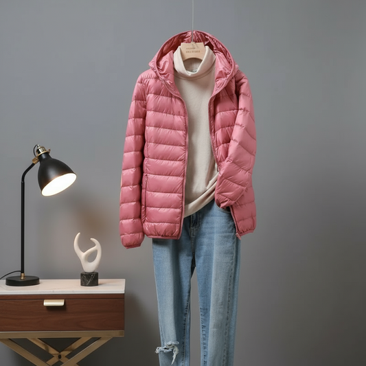 Kim Damesjas Winter | Lichtgewicht Met Capuchon, Comfortabel en Trendy 0