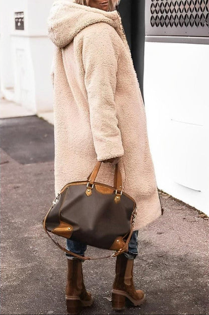 Kim Lange Lange Winterjas Dames | Gewatteerd, Met Capuchon, Omkeerbaar 7