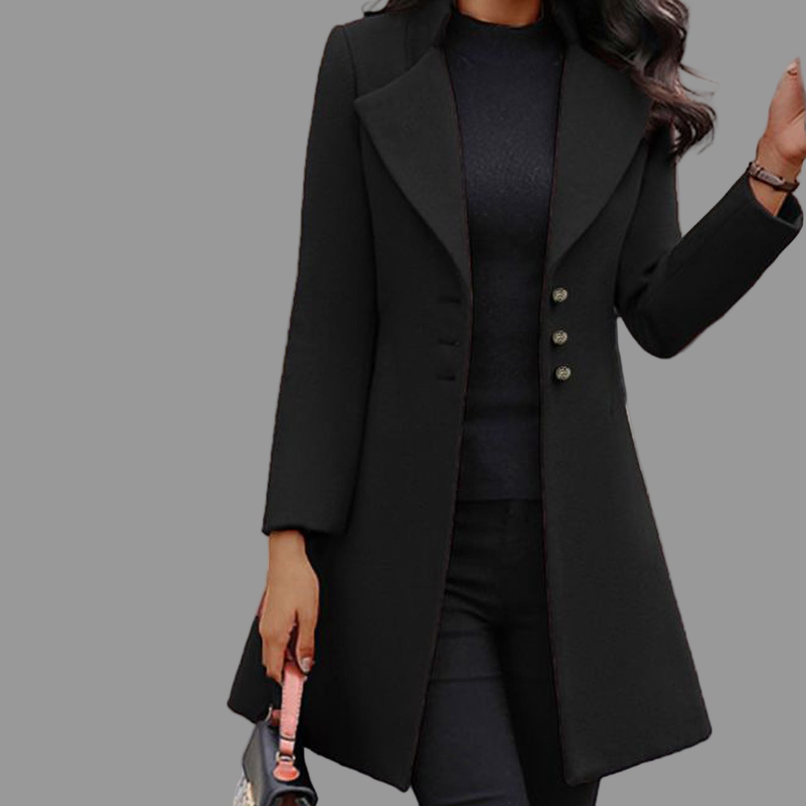 Hannah Luxe Dames Jas Winter | Italiaanse Wol, Getailleerd Ontwerp