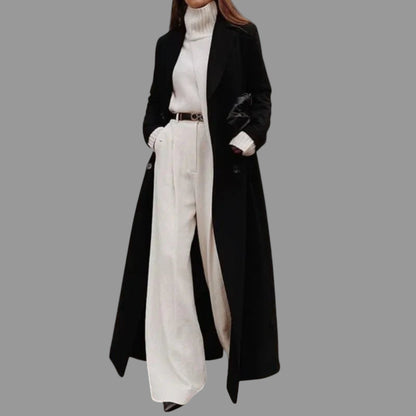 Kim Maxi Overjas Dames | Elegante Lange Pasvorm, Hoogwaardige Stoffen 0