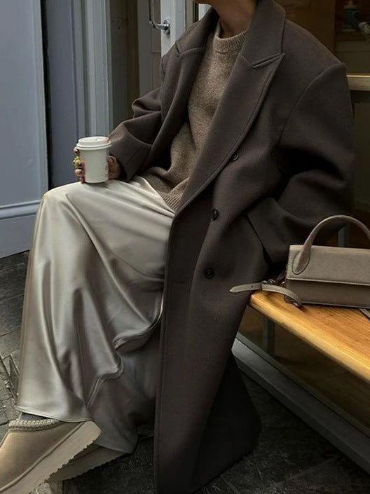 Kim Oversized Damesjas | Luchtig en Elegant, Lange Pasvorm met Reverskraag 1