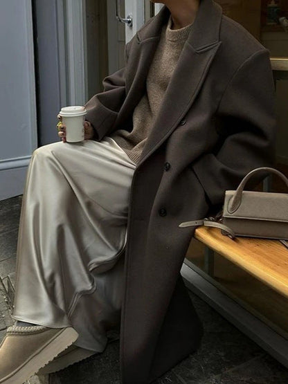 Kim Oversized Damesjas | Luchtig en Elegant, Lange Pasvorm met Reverskraag 1