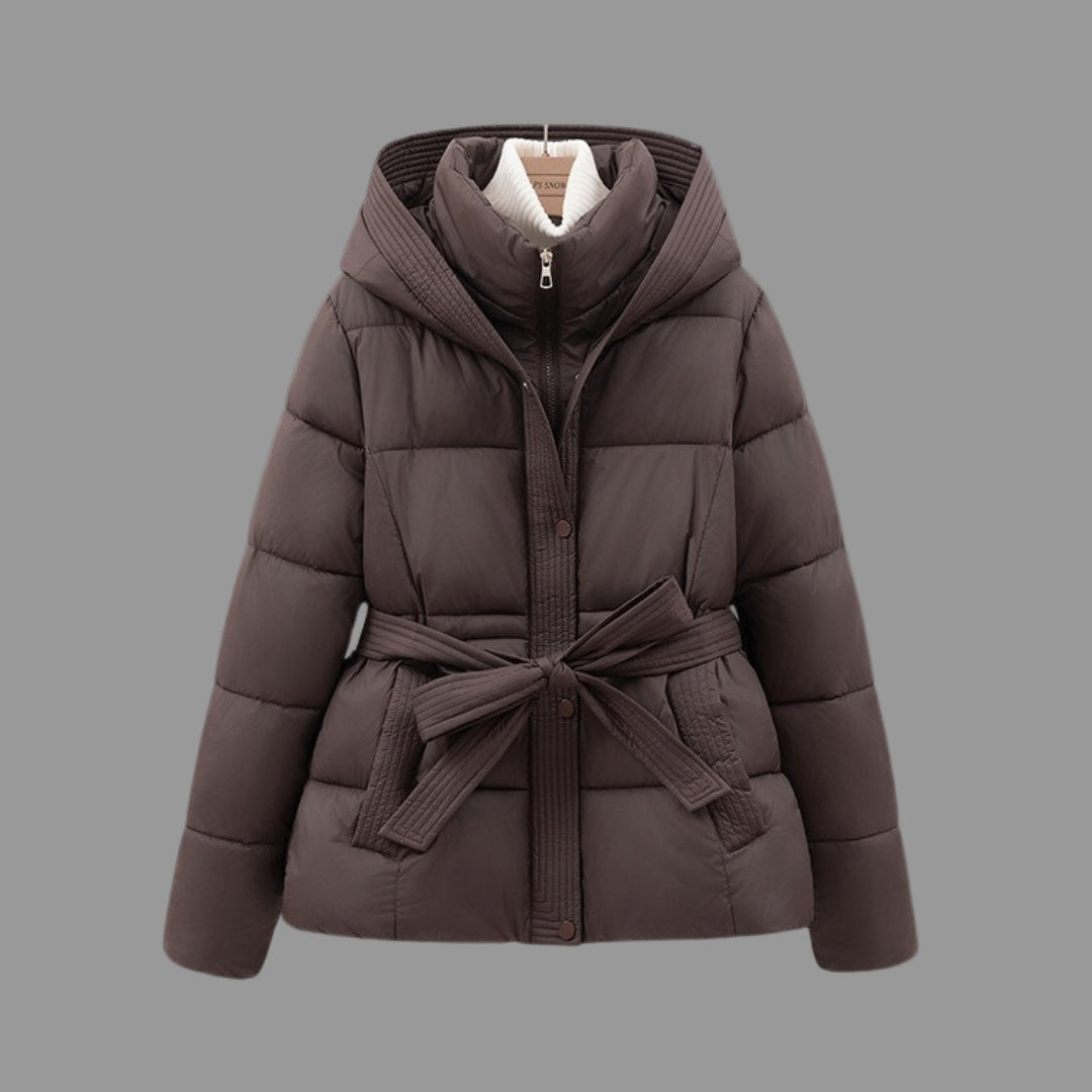 Kim Pufferjack Dames met Capuchon | Elegante Tailleband, Comfortabele Isolatie 0