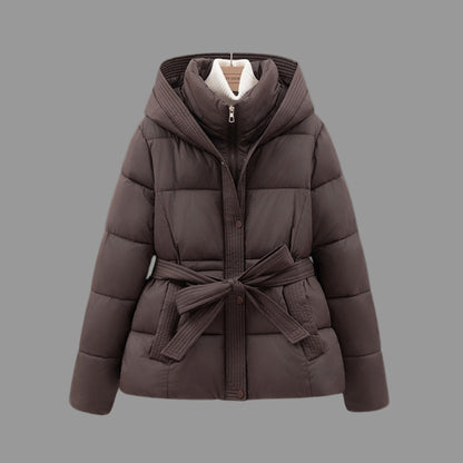 Kim Pufferjack Dames met Capuchon | Elegante Tailleband, Comfortabele Isolatie 0