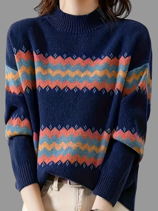 Kim Zigzag Coltrui Dames | Casual, Comfortabel Met Ruitpatroon 0