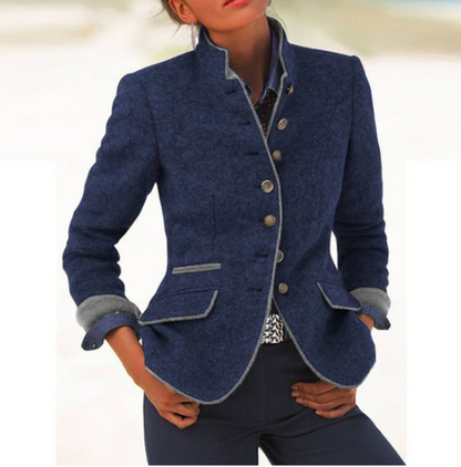 Kim Zwarte Dames Blazer | Comfortabele Pasvorm, Knoopsluiting 4