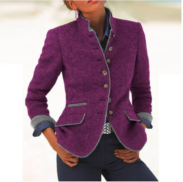 Kim Zwarte Dames Blazer | Comfortabele Pasvorm, Knoopsluiting 5