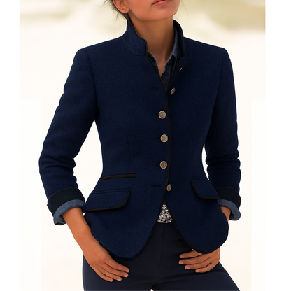 Kim Zwarte Dames Blazer | Comfortabele Pasvorm, Knoopsluiting 6