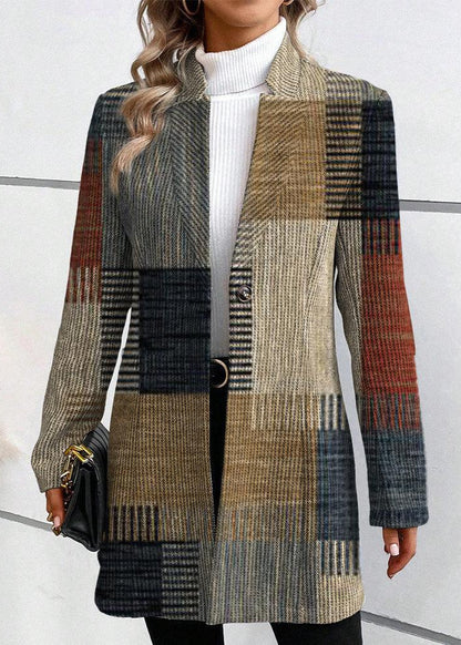 Lina Dames Blazer | Verfijnd Patroon, Professioneel