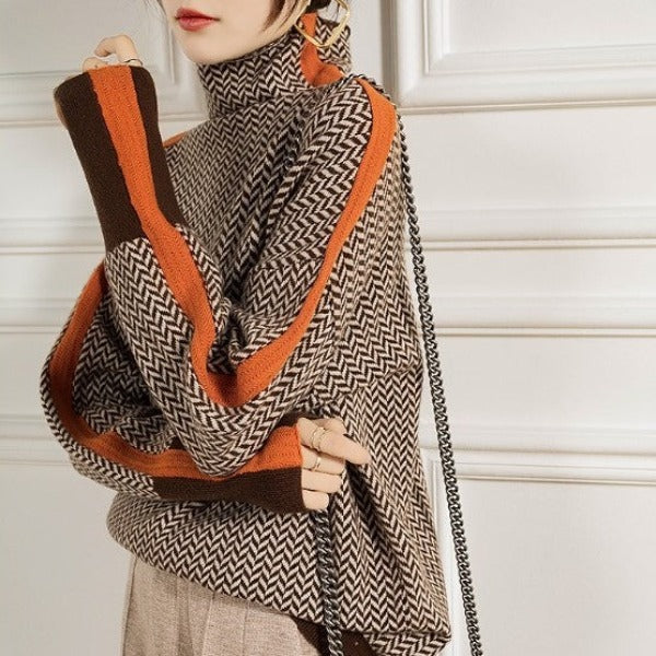 Mia Dames Trui | Hoogwaardige Polyester, Gestreept Design 3